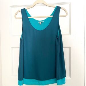 Halogen Blue Sleeveless Blouse